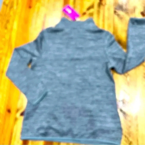 NWT AUJELLY 1/4 zip gray jacket with pockets size M - Picture 2 of 8